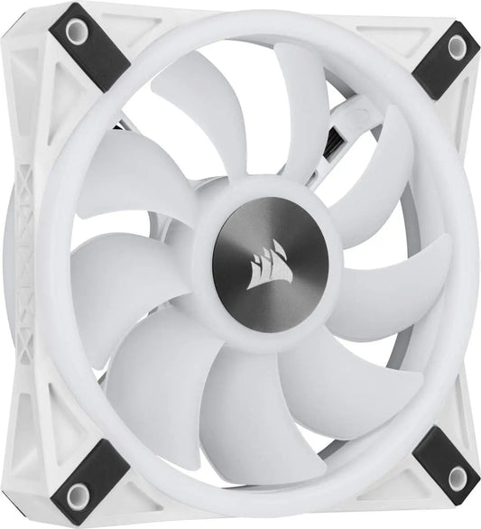 Corsair QL Series, Icue QL120 RGB, 120Mm RGB LED PWM White Fan, Single Fan