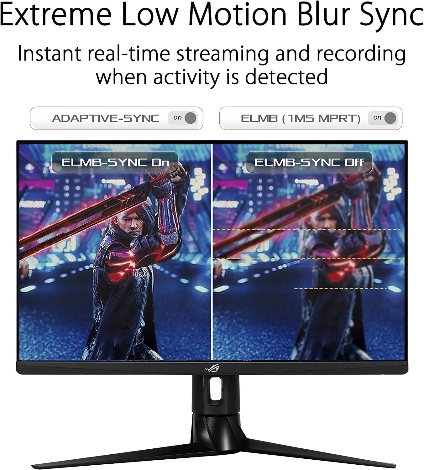 ASUS ROG Strix XG27AQ 27” Gaming Monitor, 1440P WQHD (2560 X 1440), Fast IPS, 170Hz, 1Ms, G-SYNC, Extreme Low Motion Blur Sync, Eye Care, HDMI Displayport USB 3.0 Hub, HDR™ 400