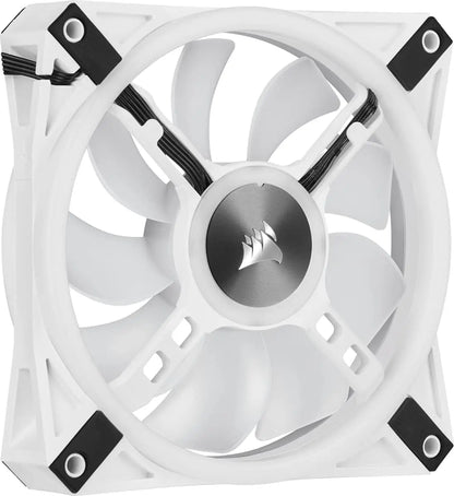 Corsair QL Series, Icue QL120 RGB, 120Mm RGB LED PWM White Fan, Single Fan