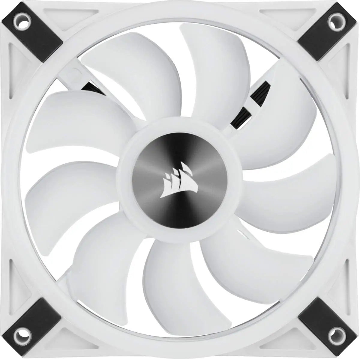 Corsair QL Series, Icue QL120 RGB, 120Mm RGB LED PWM White Fan, Single Fan