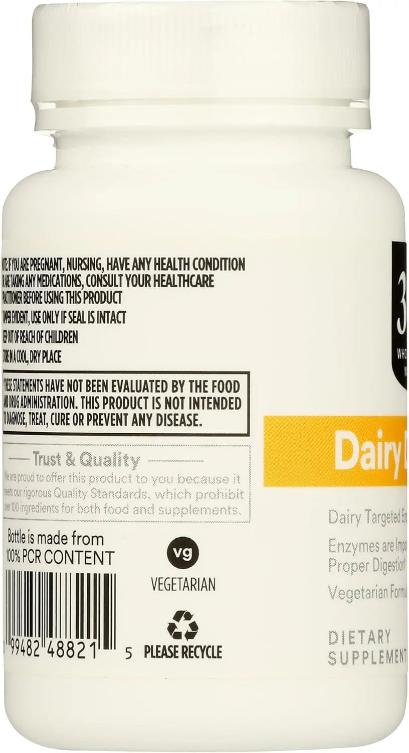 365 by Whole Foods Market, Dairy Digestive Enzymes, 60 Count (Pack of 2)