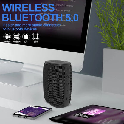 Hadisala H3 Portable Wireless Speaker - Bluetooth 5.0 with Rich Bass HD Stereo Sound, IPX7 Waterproof, 15H Playtime, USB-C Charge, Shower Speaker, TWS Pairing for Home, Outdoors, Travel