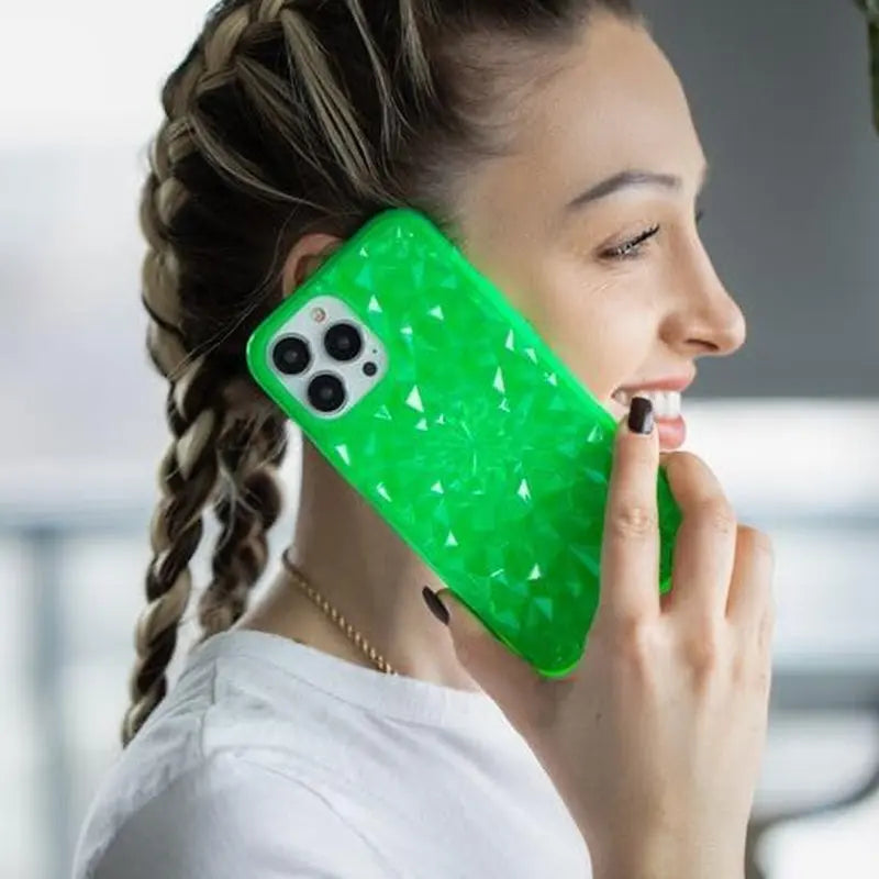 FELONY CASE Iphone 13 Pro Max Case - Green Kaleidoscope Phone Cover - Anti-Scratch, Tough and Durable, 360° Shockproof Protective Case Designed for Apple Iphone 13 Pro Max