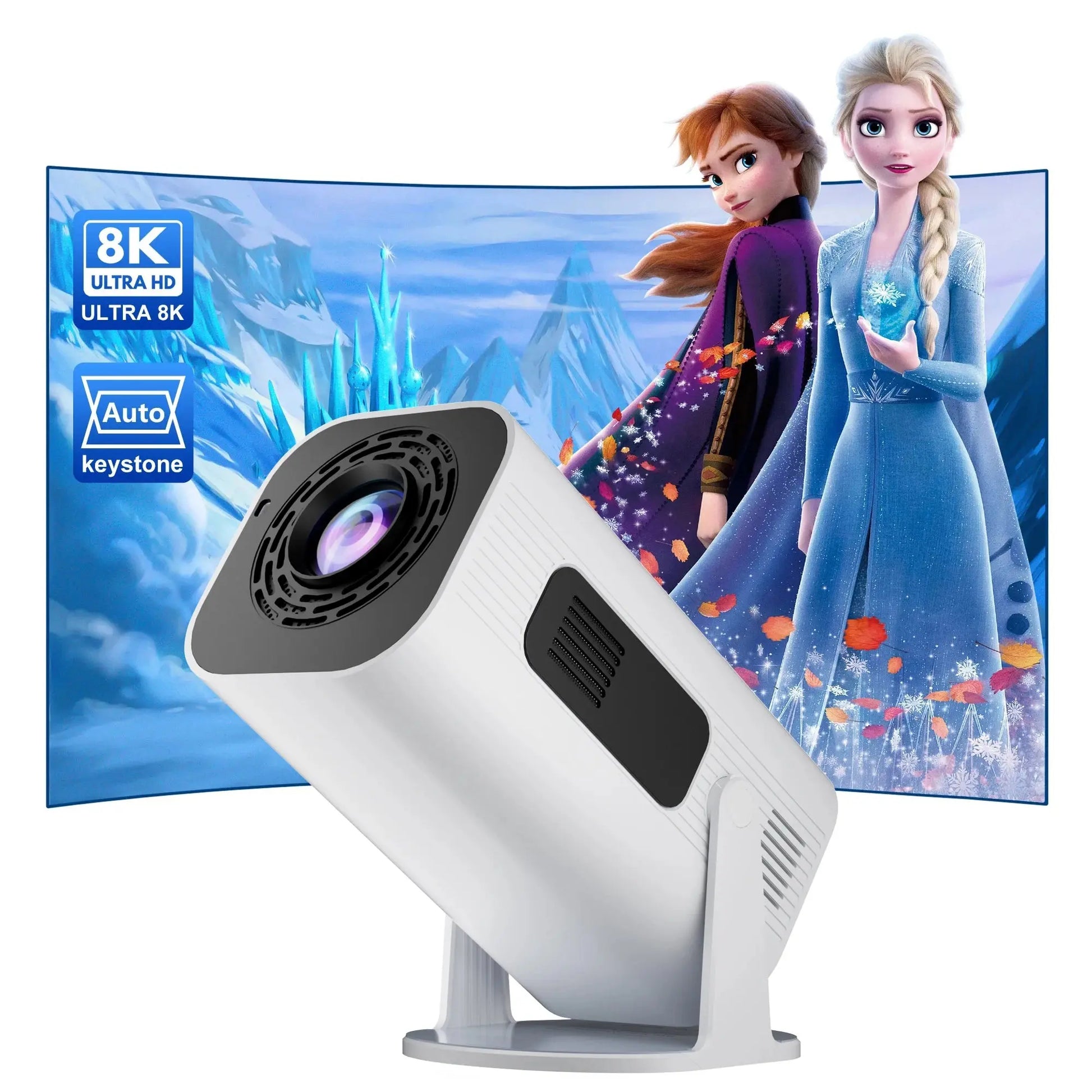 Salange P330 Mini Projetor Android 11 300 ANSI 4K 8K 1080P Wifi6 BT5.0 Home Cinema Portable Projector