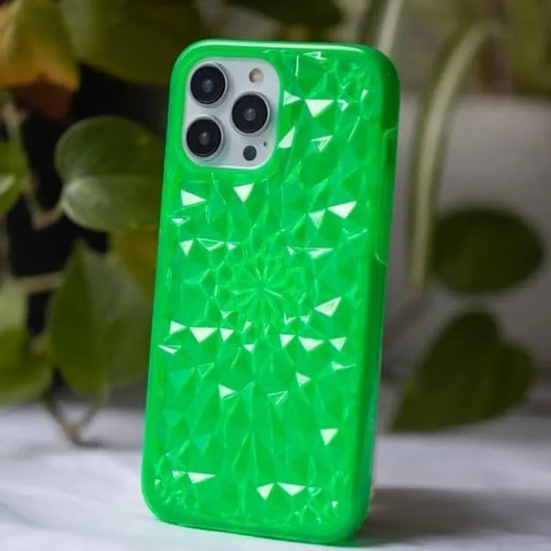 FELONY CASE Iphone 13 Pro Max Case - Green Kaleidoscope Phone Cover - Anti-Scratch, Tough and Durable, 360° Shockproof Protective Case Designed for Apple Iphone 13 Pro Max
