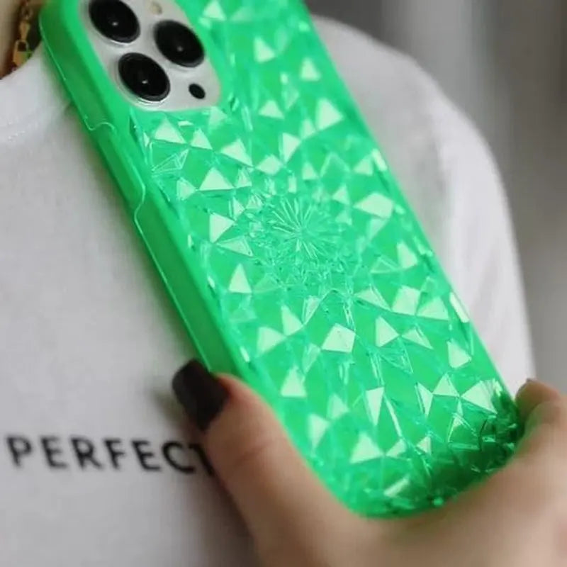 FELONY CASE Iphone 13 Pro Max Case - Green Kaleidoscope Phone Cover - Anti-Scratch, Tough and Durable, 360° Shockproof Protective Case Designed for Apple Iphone 13 Pro Max