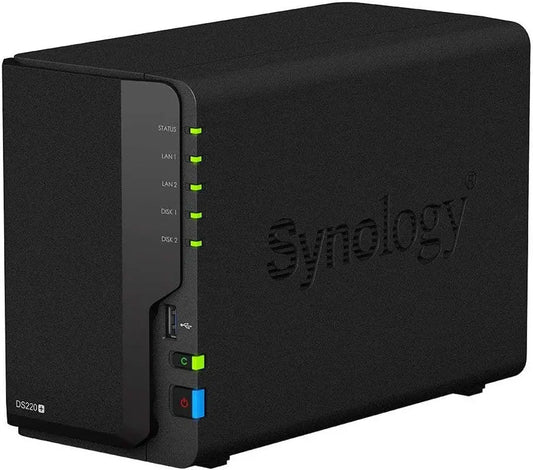 Synology 2 Bay NAS Diskstation DS220+ (Diskless),Black