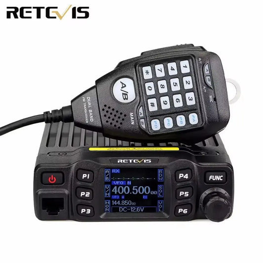 Retevis RT95 Mobile Ham Radio Two-Way Car Radio VHF UHF Dual Band Mobile Radio Station Transceiver Base Station for Camping
