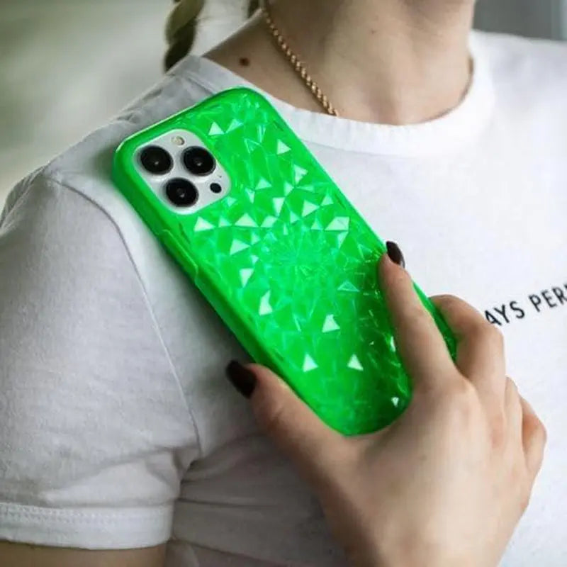 FELONY CASE Iphone 13 Pro Max Case - Green Kaleidoscope Phone Cover - Anti-Scratch, Tough and Durable, 360° Shockproof Protective Case Designed for Apple Iphone 13 Pro Max