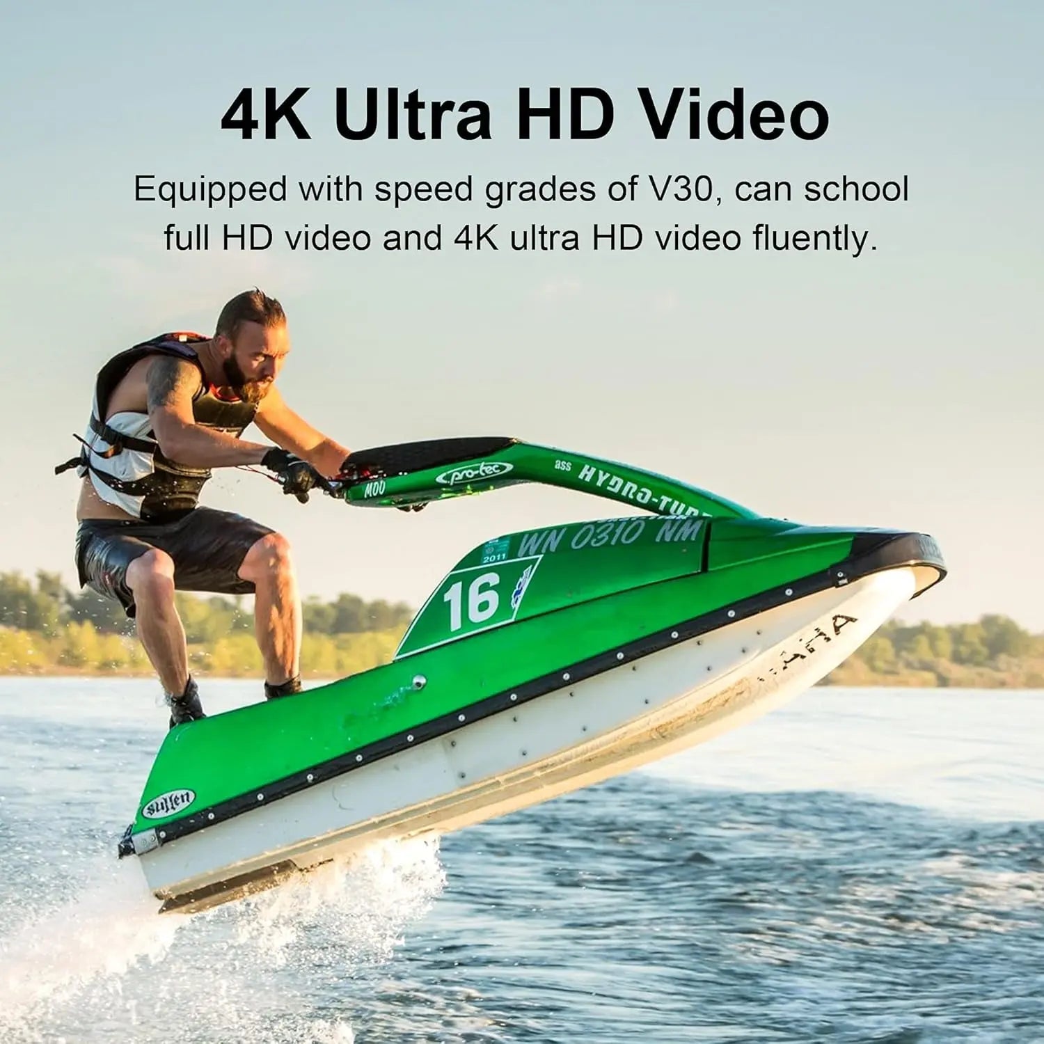 Laview 64GB Micro SD Card, Micro SDXC UHS-I Memory Card – 95Mb/S,633X,U3,C10, Full HD Video V30, A1, FAT32, High Speed Flash TF Card P500 for Computer with Adapter/Phone/Tablet/Pc