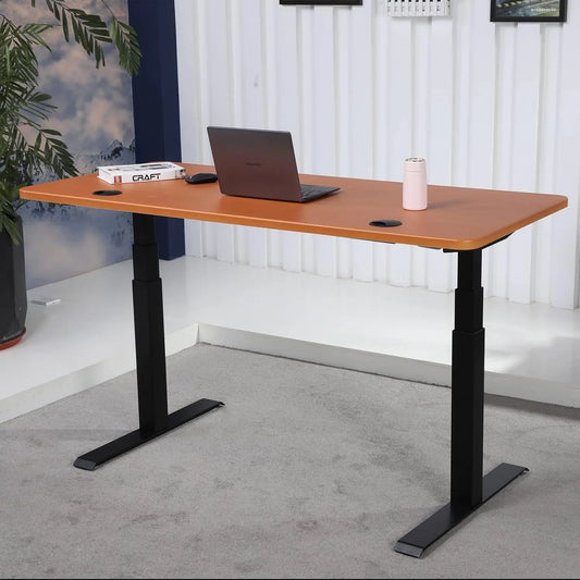 Apexdesk K Series Adjustable Desk Legs High Low Range 3 Stage with Dual Motor Legs Electric Adjustable Standing Desk Frame for Home, Office, Gaming Width and Height Adjustable (Black Desk Frame Only)