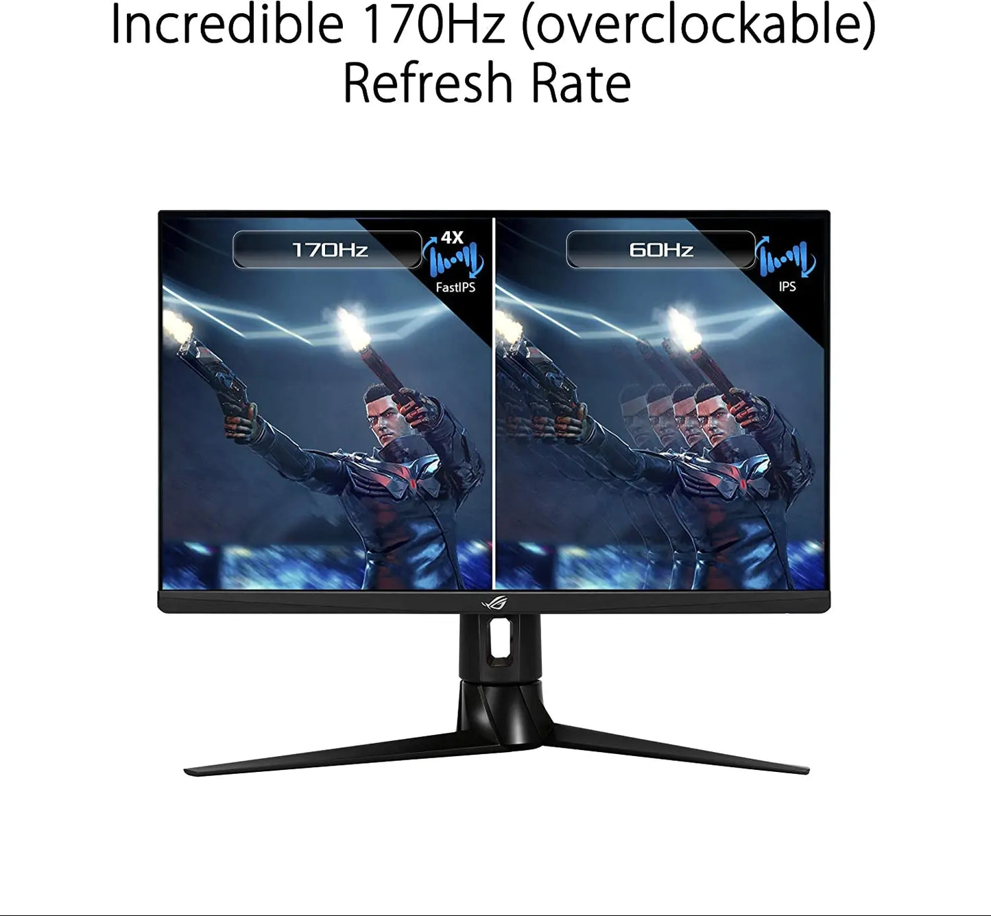 ASUS ROG Strix XG27AQ 27” Gaming Monitor, 1440P WQHD (2560 X 1440), Fast IPS, 170Hz, 1Ms, G-SYNC, Extreme Low Motion Blur Sync, Eye Care, HDMI Displayport USB 3.0 Hub, HDR™ 400