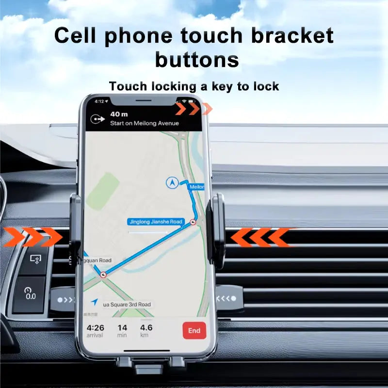 SEAMETAL Car Dashboard Phone Bracket Universal Auto Cellphone Stand for GPS Navigation Universal Desk Windshield Hanging Holder