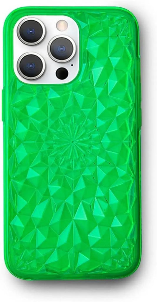 FELONY CASE Iphone 13 Pro Max Case - Green Kaleidoscope Phone Cover - Anti-Scratch, Tough and Durable, 360° Shockproof Protective Case Designed for Apple Iphone 13 Pro Max